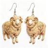 Cartoon Sheep Earrings 1 Pair 2D Flat Acrylic Animal Jewelry Hypoallergenic for Animal Lovers Party Wear Perfect Gift
