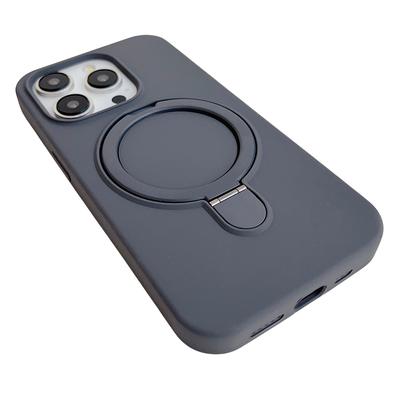 For iPhone 15 Pro Case Compatible with MagSafe Silicone Phone Back Cover with Kickstand