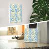 Nordic Plant Art 100cm x XL Made in Stylish Interior Living Room Pop Fabric Panel Panel, 100cm, Size, Japan, Poster, Decor, Decor, Blue/Orange,