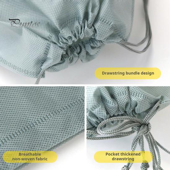 Sac de rangement réutilisable pour vêtements sales, grande capacité, pliable, polyvalent, avec cordon de serrage, organisateur de chaussures