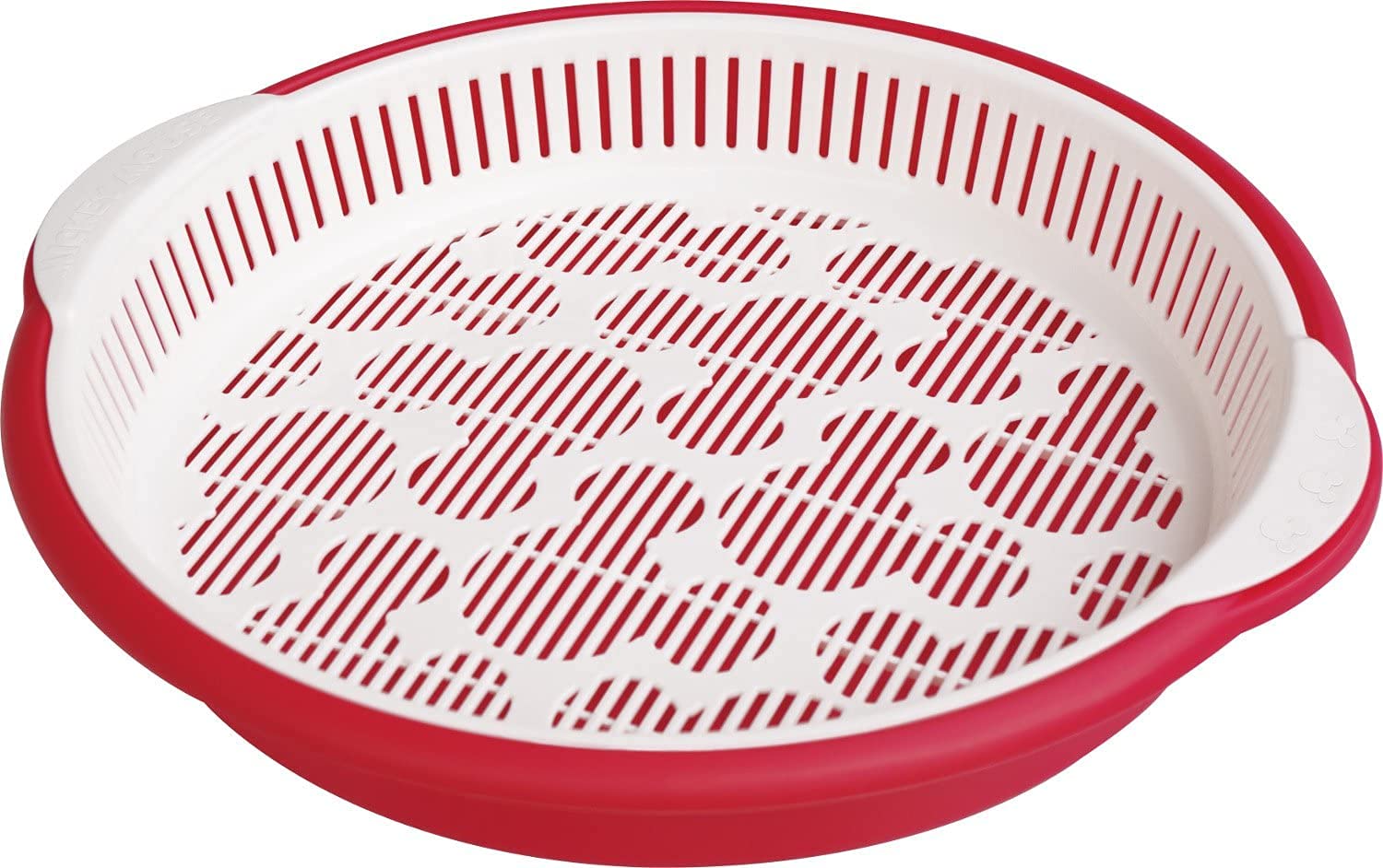 

Nishiki Kasei Tabletop Vegetable Serving Basket with Disney Mickey Mouse Made in Japan Drainer, Colander, Bowl, Drainer, Design, Red,