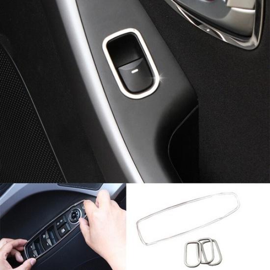 Fit For Hyundai Elantra 2011-2016 Steel Chrome Window Switch Button Garnish Trim