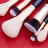 Jessup Brush 6PCS Prussian Blue/ Golden Makeup Brushes Set Beauty Tools Foundation Brush Set Powder Concealer Blush
