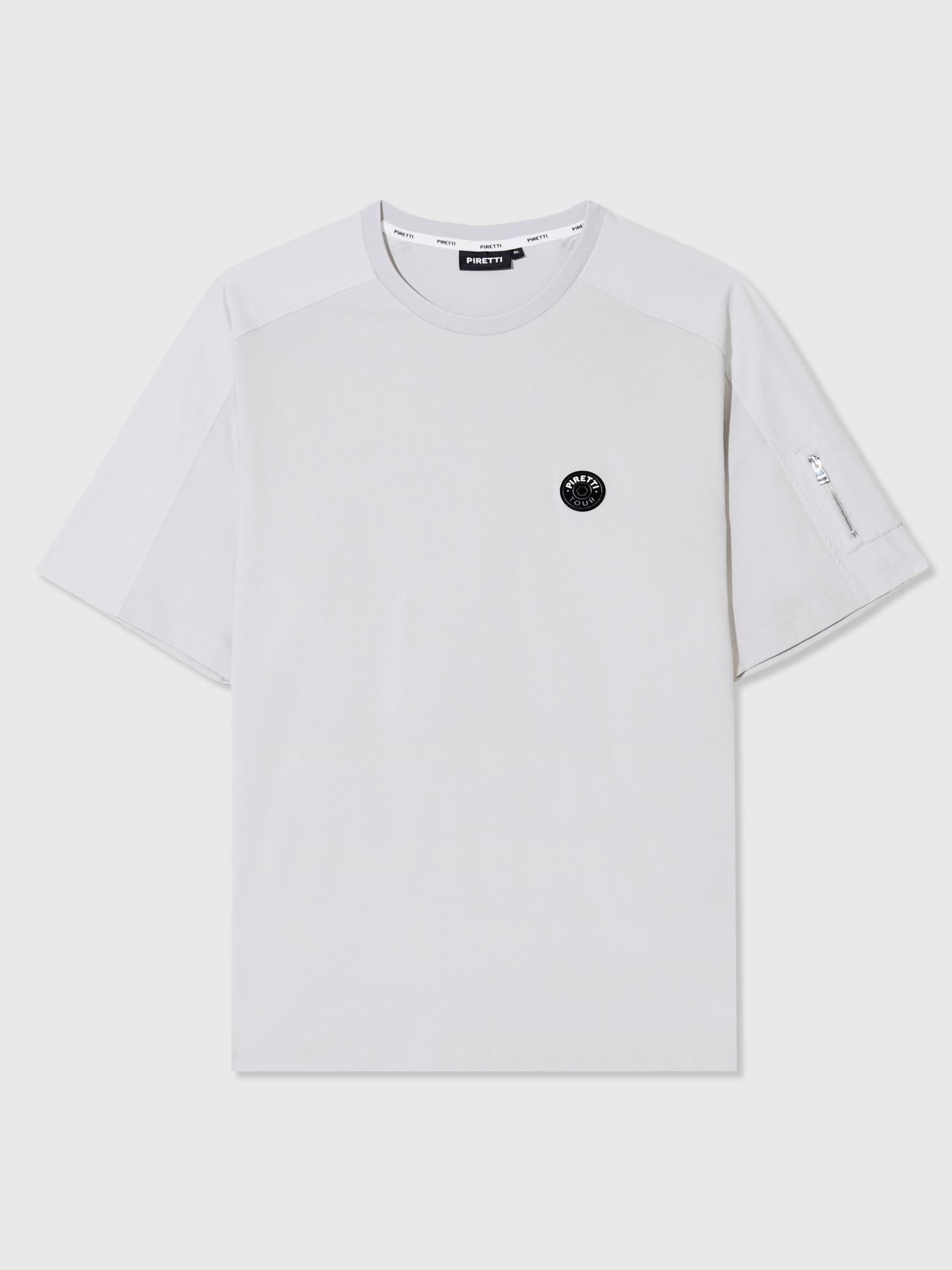 Pireti Elite Woven Hybrid Round T-Shirt M_Light Grey Light Grey/03(M(95))