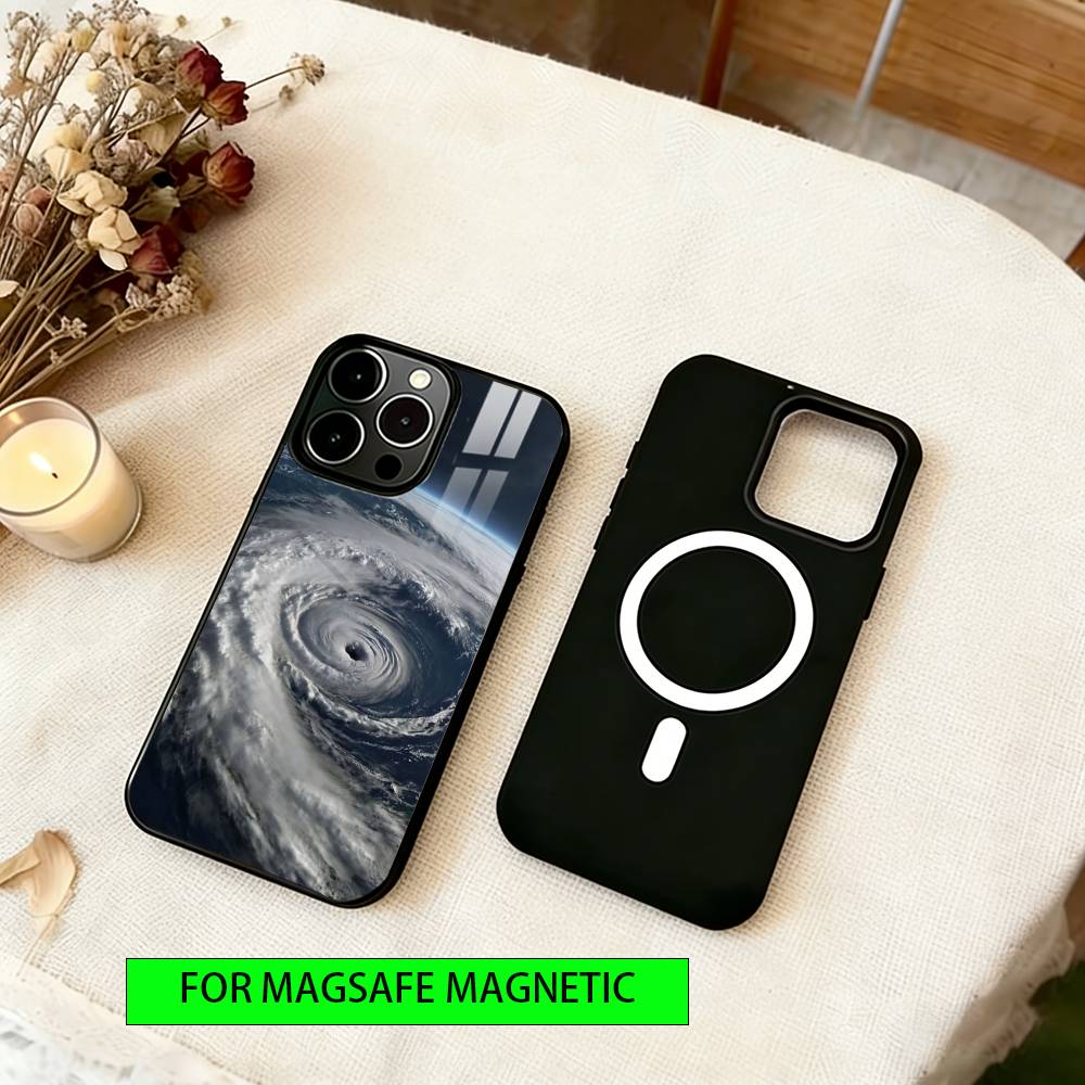 Natural Disasters Phone Case For iPhone17,16,15,14,13,12,11 Plus,Pro Magnetic For Magsafe Wireless Charging