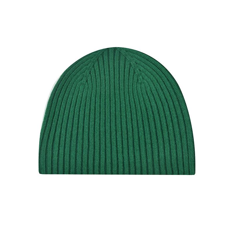 New Knitted Hat for Autumn/Winter Season Thickened Warm Cycling Ear-Warming Beanie Solid-Colour Knitted Hat
