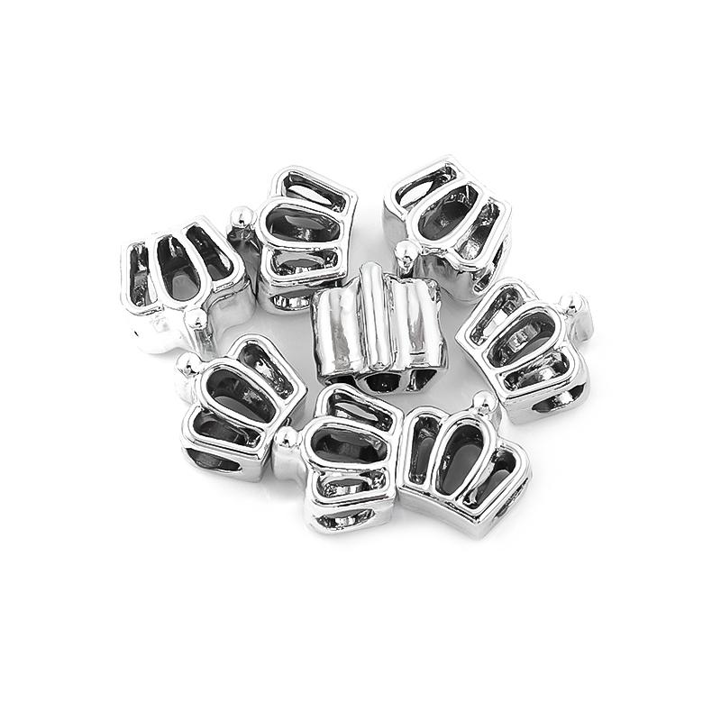 10pcs/lot Alloy Large Holes Beads Simple Pendant Charm Beads Fit DIY Original Bracelet Jewelry Making Accessories