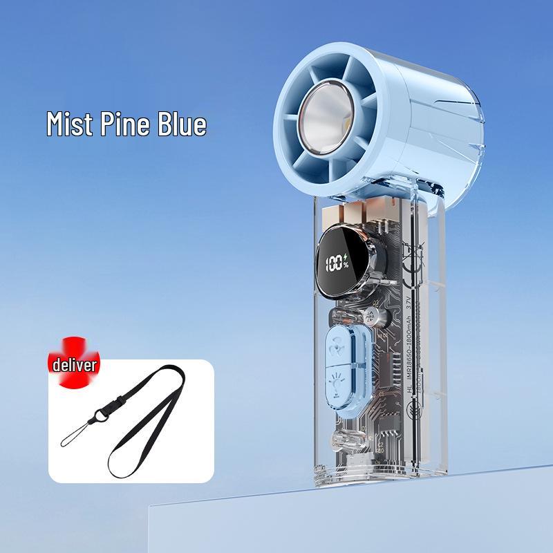 

Rechargeable Foldable Wall-Mountable Desktop Fan with Digital Display High Airflow