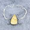 Calcite Agate Gemstone Handmade 925 Sterling Silver Bracelet 7-8" M-2736