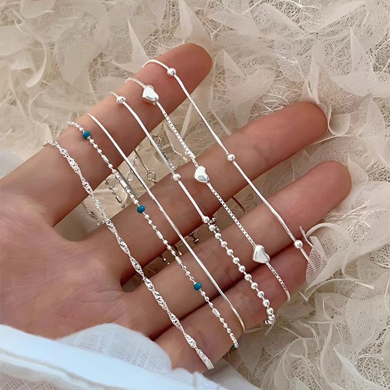 New 925 Sterling Silver Bracelet Simple Style Charm Personality Woman Bracelet Birthday Party Gift Exquisite Jewelry