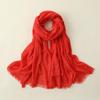 Women's Lightweight Oversized Faux Linen Beach Shawl Scarf - Perfect for Summer, Parties, Weddings, or Christmas Gifts
