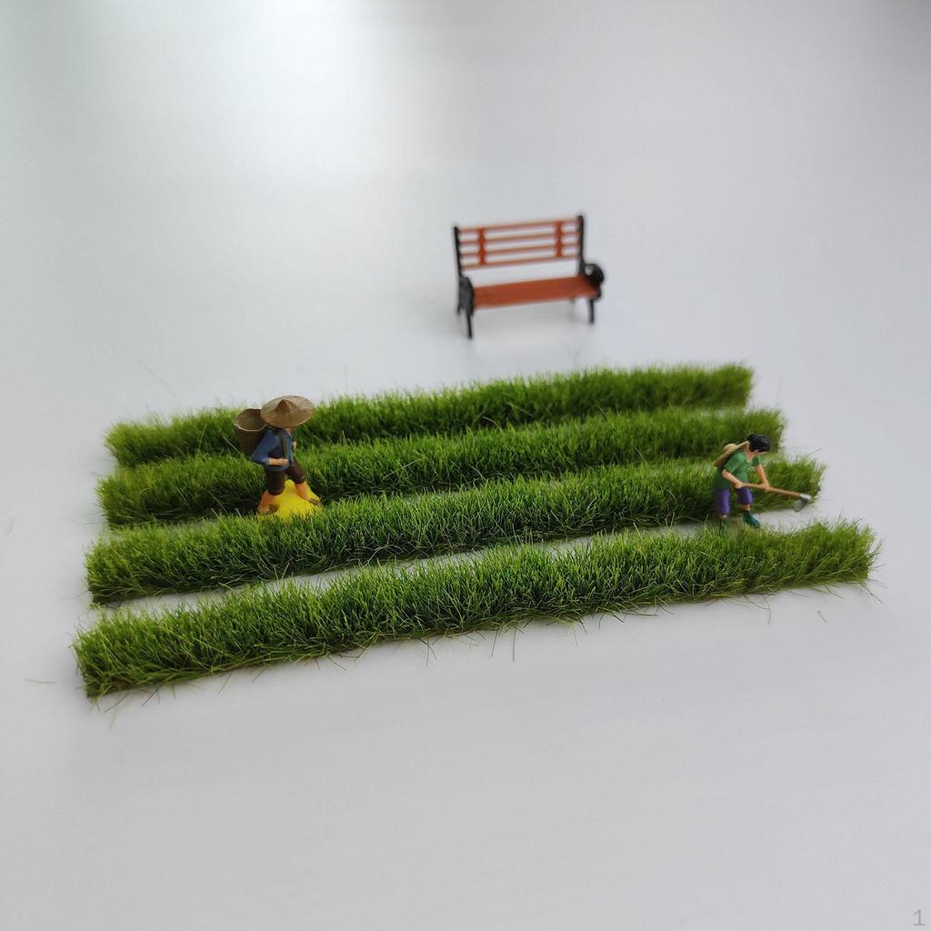 8mm Height Artificial Grass Strip for Model Railroad Scenery