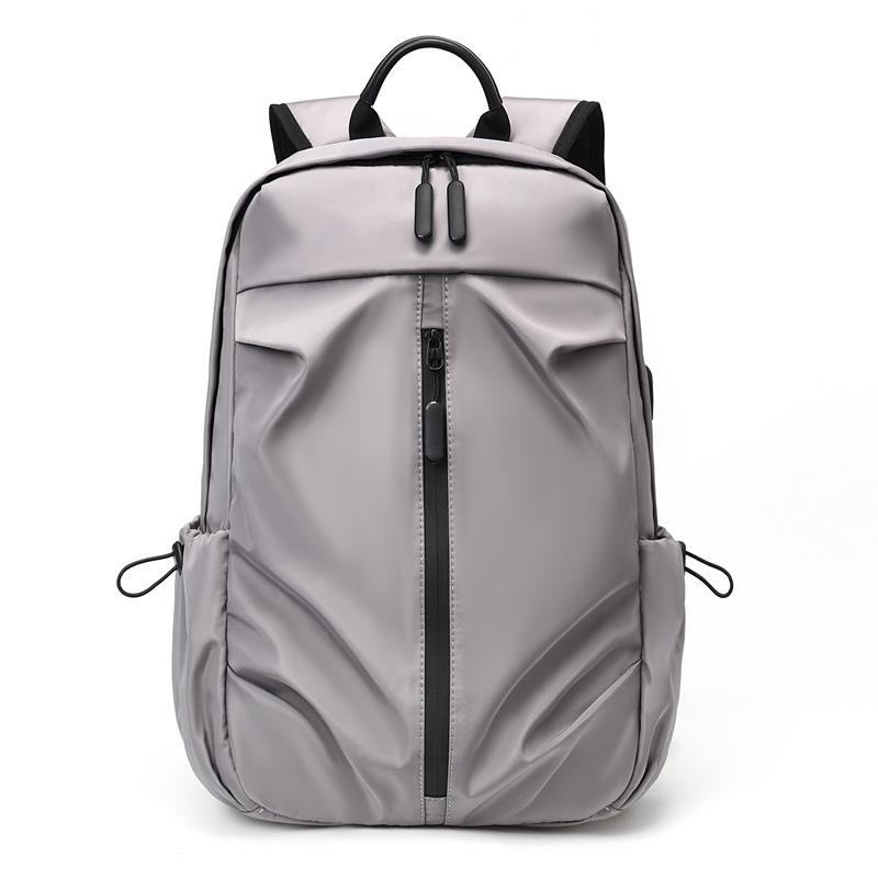 Street trend new backpack backpack men s fashion backpack lightweight girls schoolbag ins high-value backpack серый