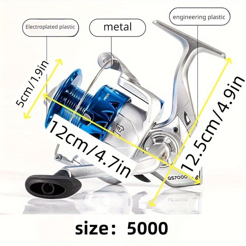 Spinnfischen Rolle mit hoher Übersetzung und geschmeidigem Lagersystem, geeignet für Salzwasser und Süßwasser Baitcasting-Rollen mit hoher Bremskraft