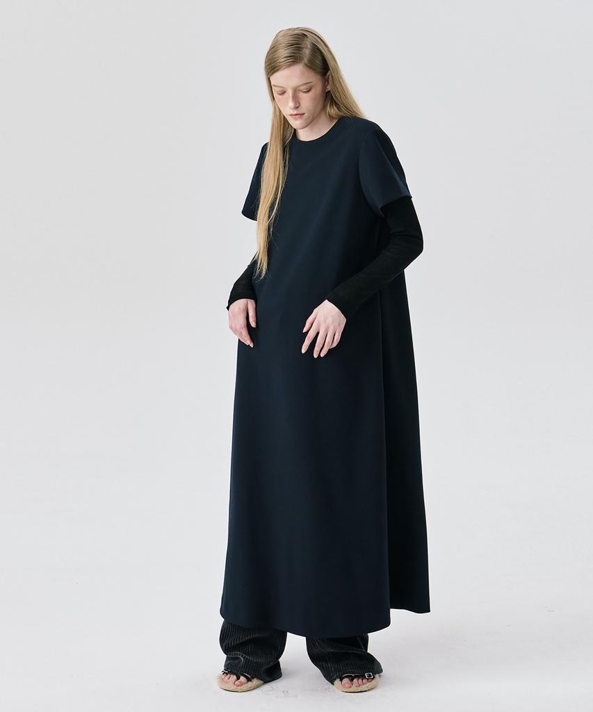 Bundercammer Short Sleeve Ponte Dress_Black