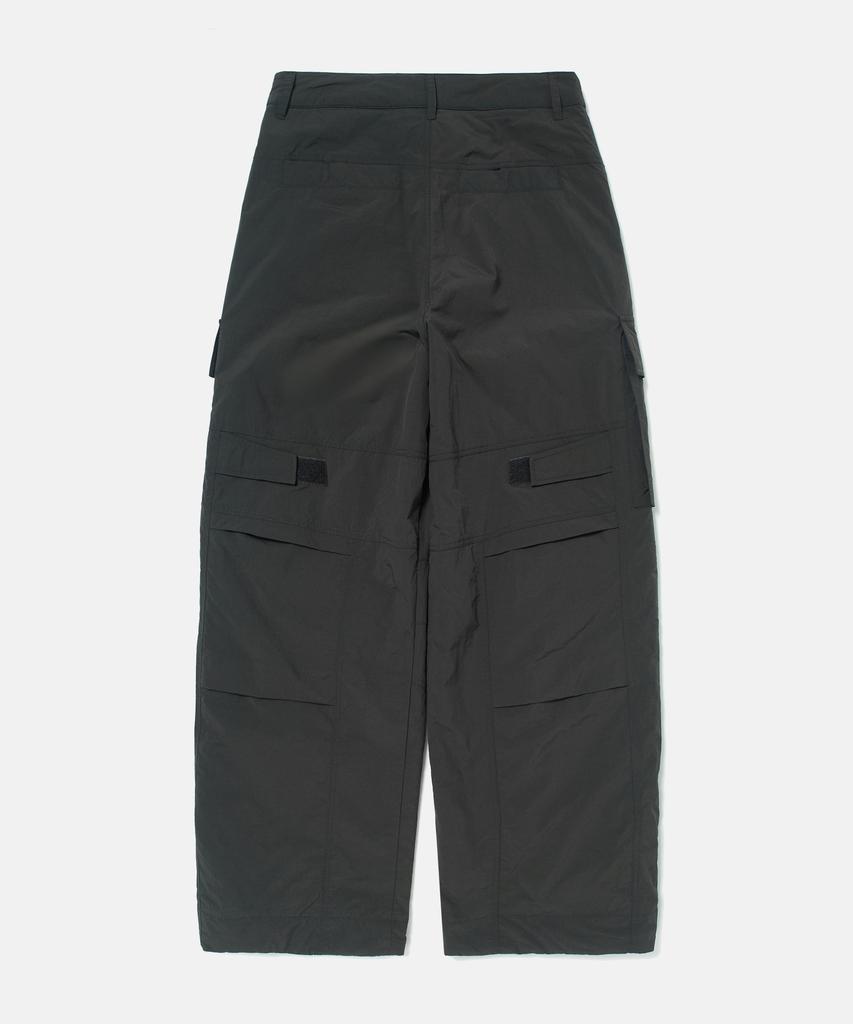 DTHIRTYONE Padded Nylon Parachute Cargo Pants (Charcoal)