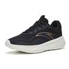 Anta Lightweight Shock Absorbing Low Top Running Shoes Women Sneaker Black Gold White 122247715-3