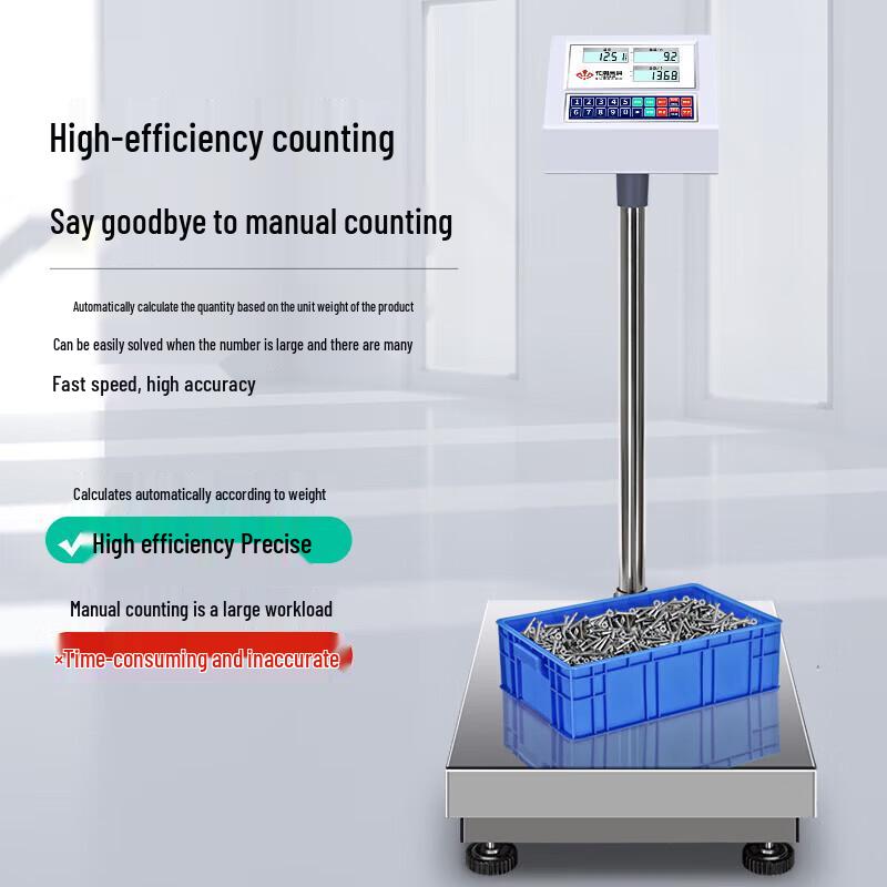HC Commercial 304 Stainless Steel Electronic Platform Scale (CN Version)