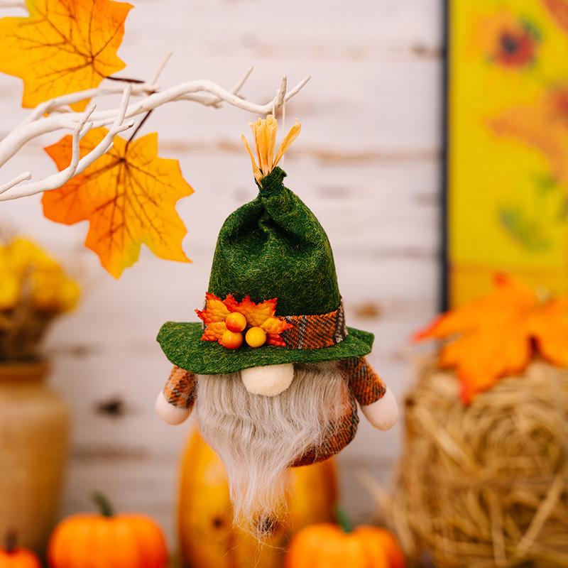 

Thanksgiving Beautiful Decoration Harvest Season Gnome Figurine With Cozy Fabric Polyester And Gnome Pendant Men
