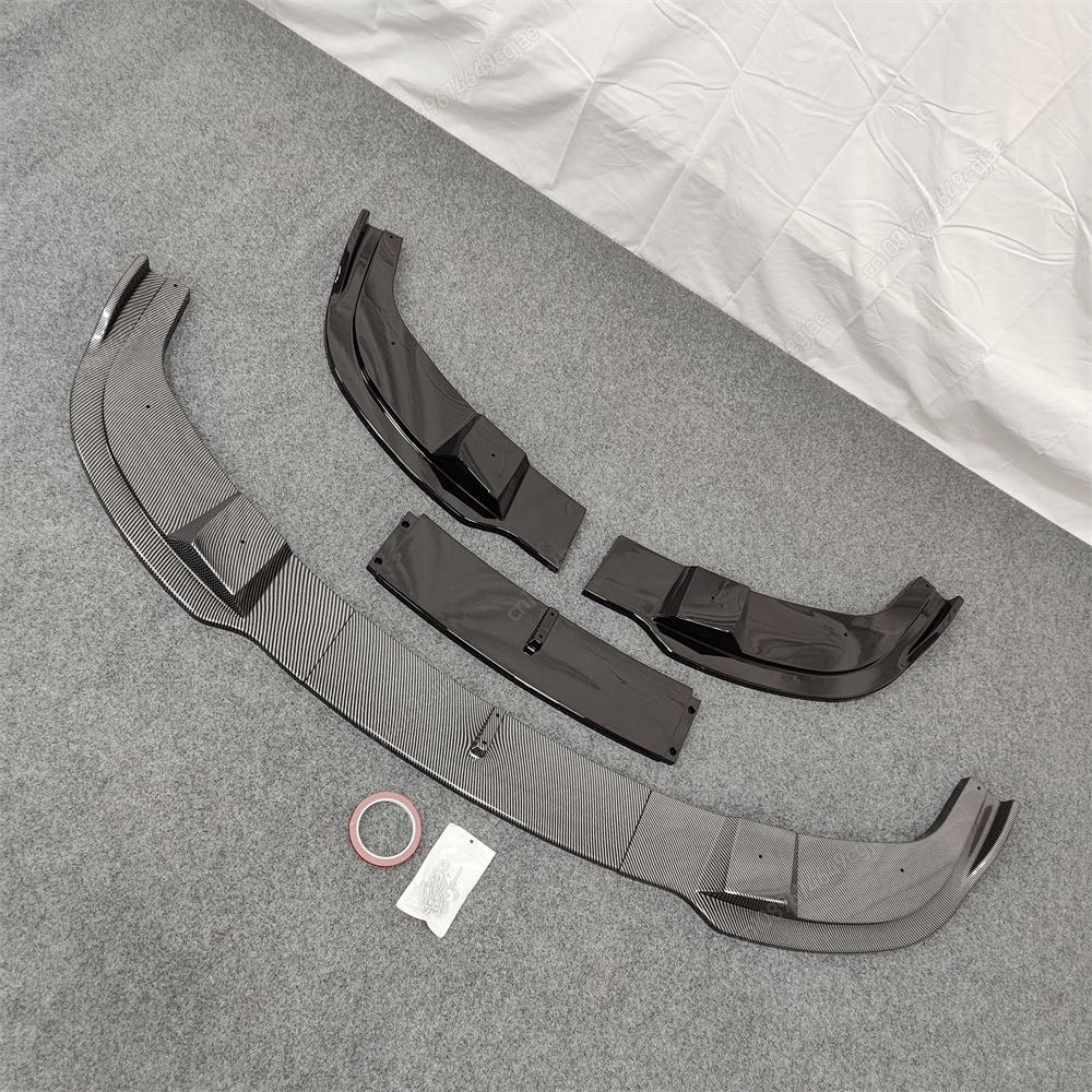 For BMW M-Sport E60 E61 523i 525i 528i 530i 535i 540i 550i 2005-2010 Car Front Bumper Lip Diffuser Splitter Bodykit Tuning Black