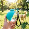 Auslaufsichere tragbare Hundewasserflasche mit faltbarer Silikonschüssel, 10 oz, leichter Wasserspender für Hunde für Reisen, Wandern, Camping, Outdoor
