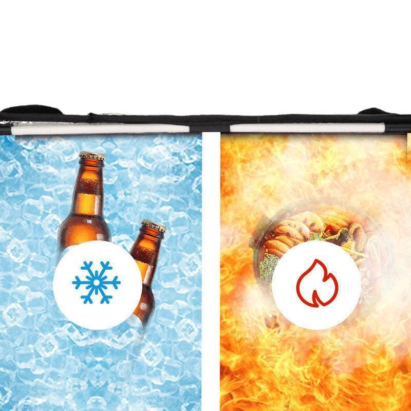 Meituan Waimai Black Insulated Delivery Box - Thickened, Waterproof, Car-Mounted, and Home Use.