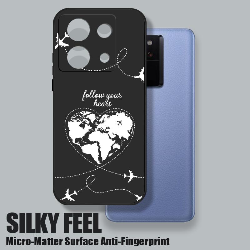 Global Flight Airplane Print Lanyard Case For Xiaomi 14T 13T 11T Pro Funda Redmi Note 14 13 Pro 5G 12 11 Soft TPU Silicone Cover