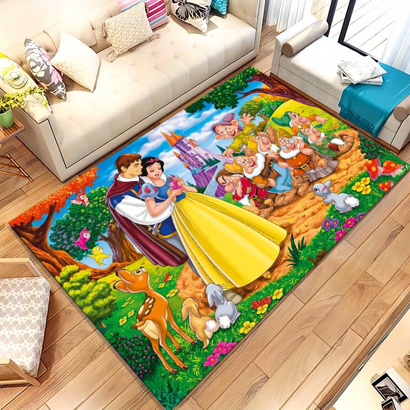 

Snow White Princess Cartoon Girl Living Room Non-Slip Area Rug Soft Carpet for Bedroom Kids Playroom Sofa,Home Decor Doormat 40x60cm