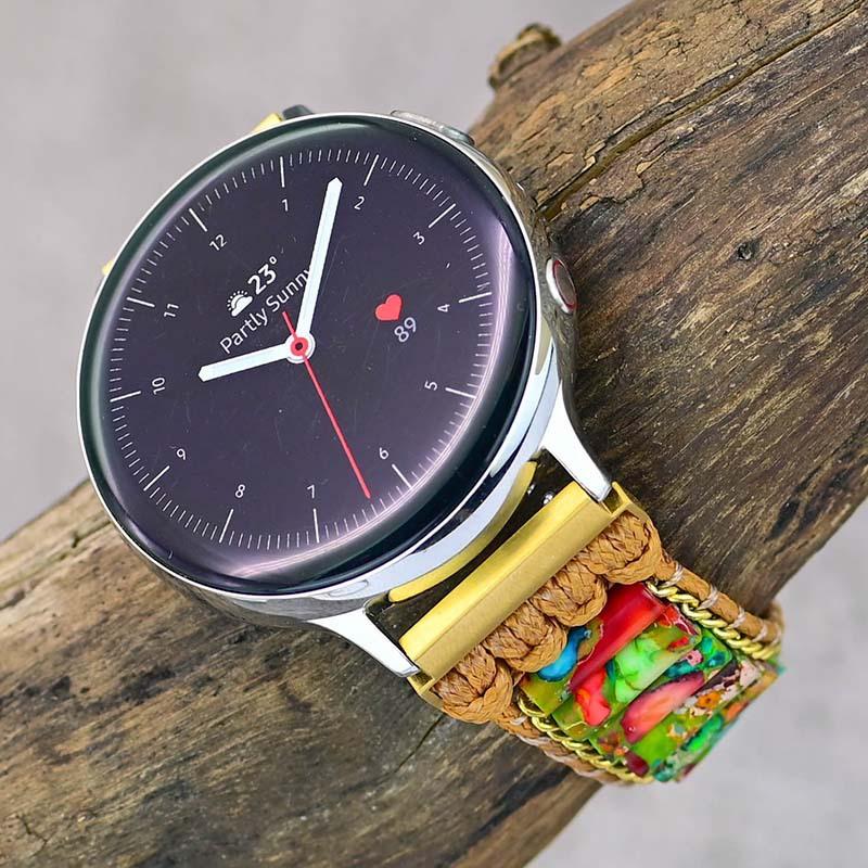 22mm 20mm Geflochtenes Nylonarmband für Samsung Galaxy Watch 7 6 5 4 Huawei Watch GT5-4-3-2 Pro Böhmisches Armband Amazfit GTR/GTS Band