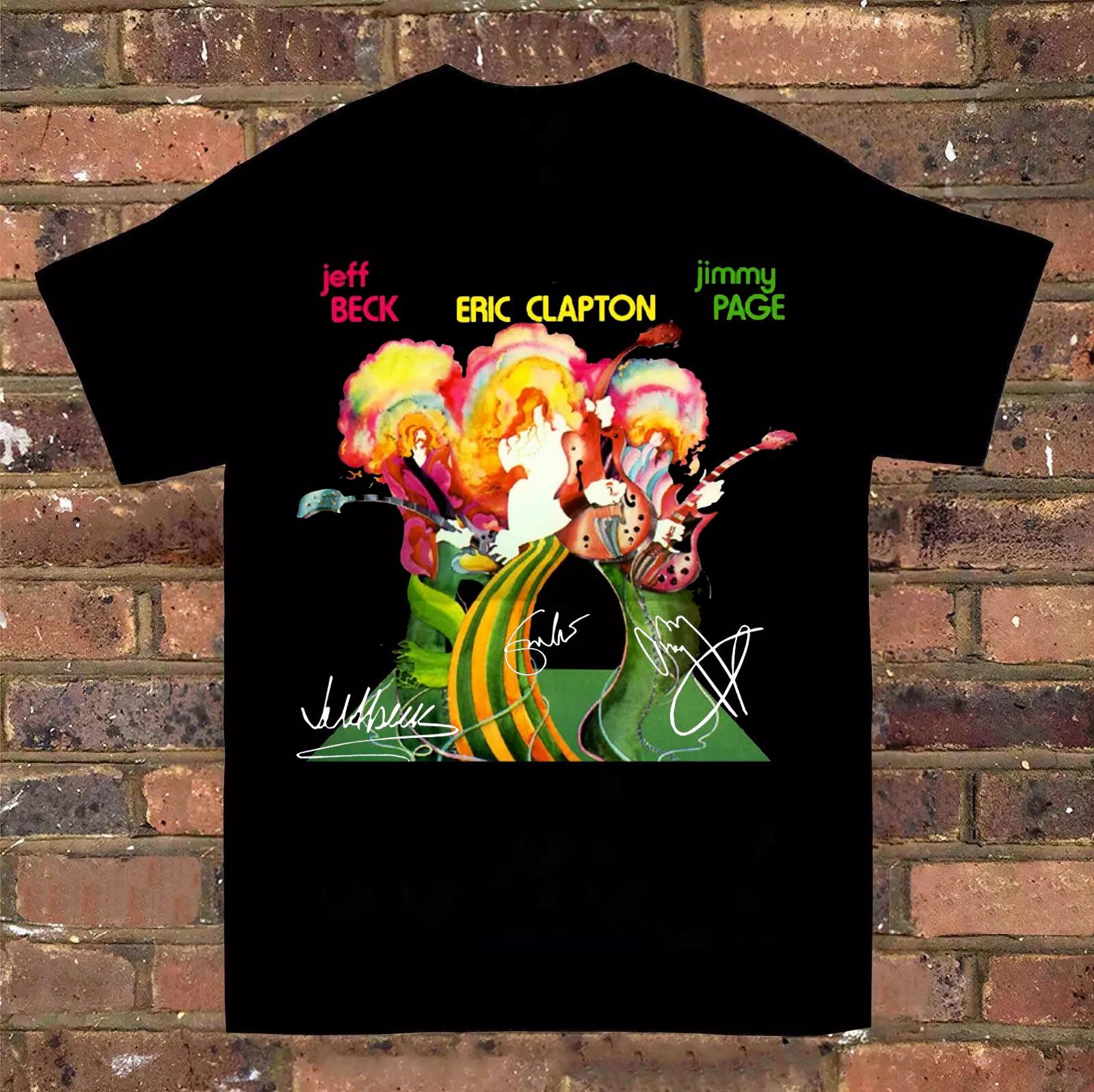 Jeff Beck and Friends Eric Clapton T Shirt Full Size S-5XL S разноцветный