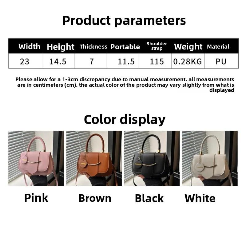 High-End Niche Design Bag Women's Bag Popular Messenger Bag Single Shoulder Saddle Bag