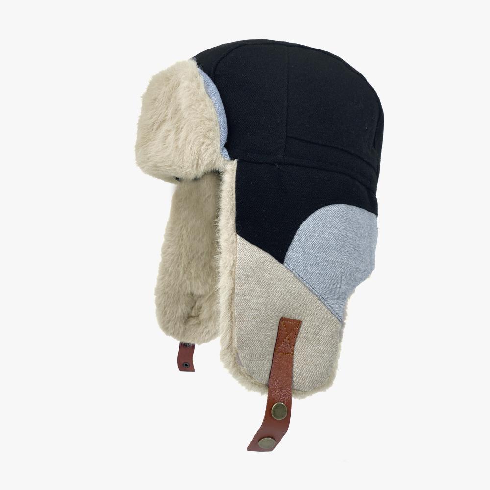 Lei Feng Hat Men's Cold proof and Warm Ear Protection Fashionable and Versatile High End Outdoor Riding Hat Women's Windproof