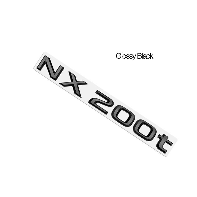 Metal Emblem Car Sticker Badge Decal Body Trunk Decor for Lexus Hybrid GS300 GS430 GS460 GX400 NX300 RX300 Glossy Black