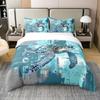 Kids Sea Turtle Duvet Cover Set Queen King Size Ocean Bedding Set Boys Girls Teens Women Men Bedroom Decor 3 Piece Set