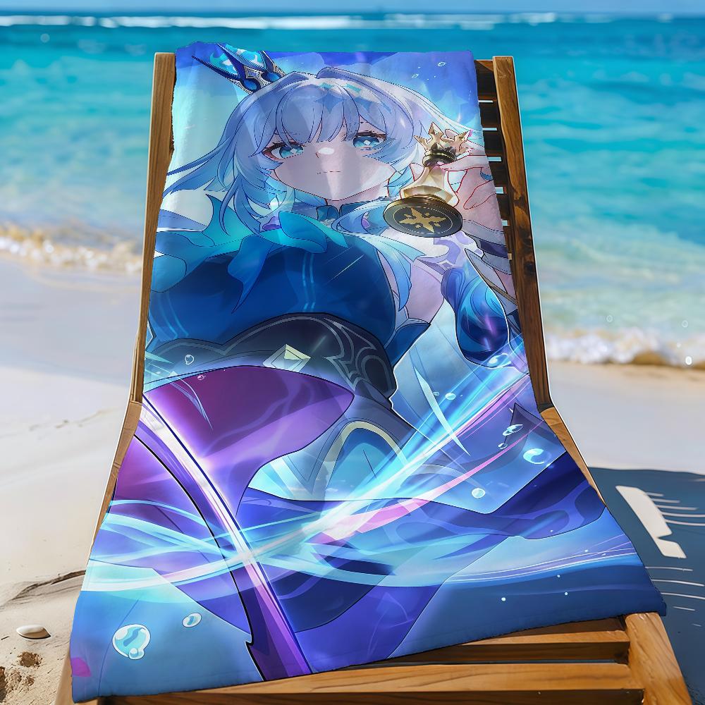 Game Honkai Star Rail Cerydra Towel Sports Quick Dry Travel Camping Gear Sandproof Soft Light Large Beach Towel
