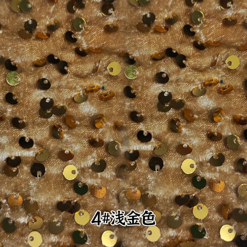 Evening Gowns Encrypt Shining 5mm Sequin Fabric Stretch Velvet Fabrics For DIY Wedding Elegant Party Dresses handmade DIY, etc