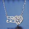 S925 Silver Women's Beating Heart Pendant Necklace - European & American Style
