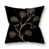 Golden Leaf  Branch Pattern Pillow Covers Pattern Cushion Cover Suitable for Sofa Bedroom Car Pillow Cover