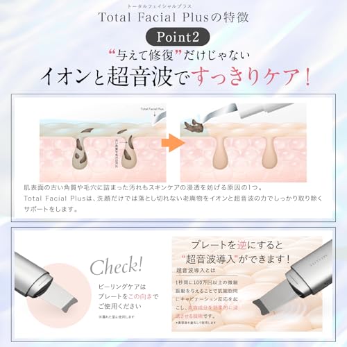 MELLIFE Total Facial Plus Facial Beauty Device with Pore Cleansing, RF, LED, Ultrasonic Vibration, and Iontophoresis - A Great Gift for Respect for Th