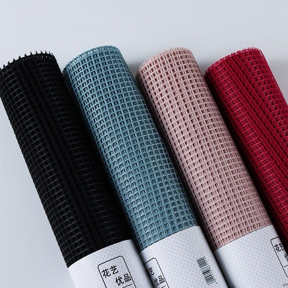 50cm Wide Fresh Flower Wrapping Paper DIY Hollowed Bouquet Wrapping Paper Hard Yarn Mesh Wrapping Paper