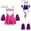 Elegante Uniforme da Cheerleader Taglie Forti da Donna Uniforme da Cheer in Poliestere Comodo