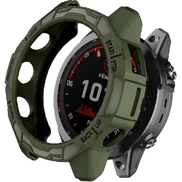 ISABAKE Case Cover Compatible with Garmin Fenix 7X/Fenix 7X Pro/EPIX Pro 51mm, Soft Anti Drop Replacement Protective Cases Smart Watch Accessories