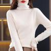 Women's Pure Wool Turtleneck Sweater - Autumn/Winter Fashionable Knitted Cashmere Pullover