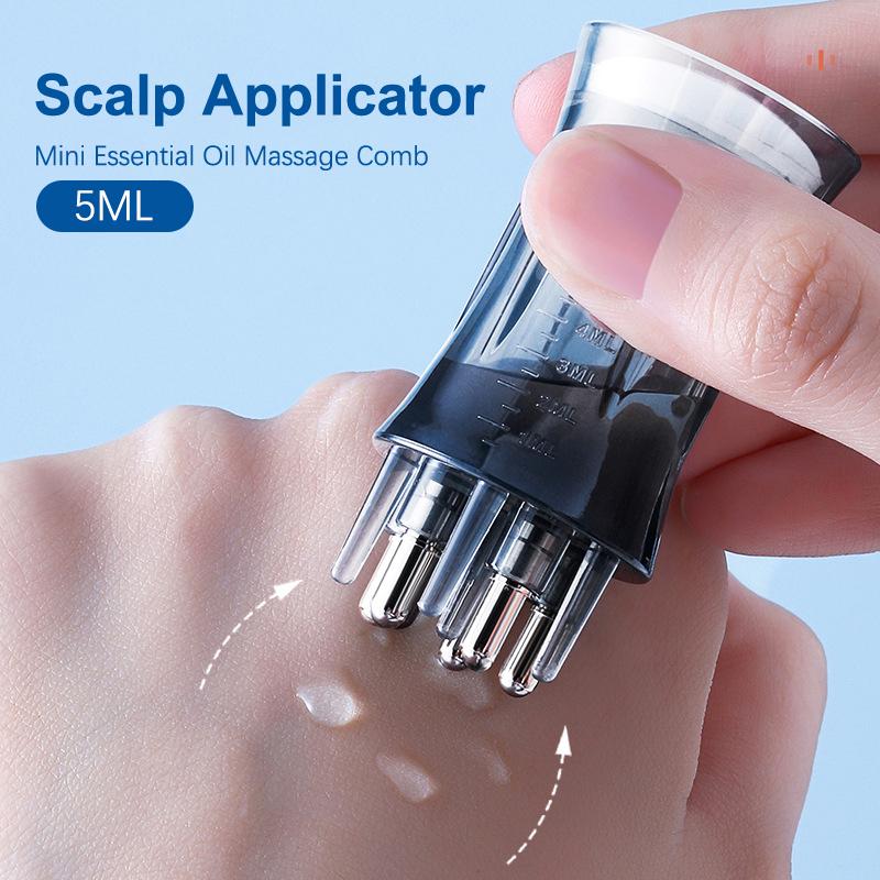 Scalp Applicator Liquid Comb Portable Mini Massage Comb Essential Oil Liquid Guiding Massager Anti Hair Loss Scalp Care Tools