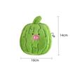 Soft Funny Creative Vegetable Plush Wallet Pendant Lovely Bitter Melon Keychain Green Doll Decorate Birthday Gift