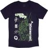 Produtos Rock Off com licença oficial Linkin Park Reanimation Robô Esboço Camiseta Azul Marinho