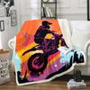 Skiing people pattern blanket winter sports design soft throw cozy home decor mountain adventure print bedroom wall hanging