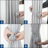 Rope Knitting Curtain Tiebacks Decorative Holdback Clip Buckle Window