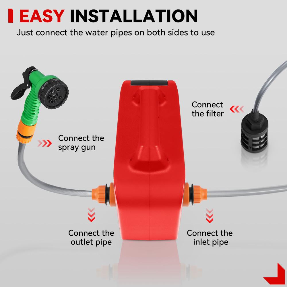 ONEVAN Elektrische Pumpen Wasserpumpe Maschine 150M Schnurlose wiederaufladbare Garten Waschmaschine Lithium-Batterie Werkzeug für Makita 18V Batterie