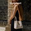 Small and Medium-sized Vegetable Baskets Made of Genuine Leather, One Shoulder Large Capacity, Niche Commuting Hand-held Bucket Bag